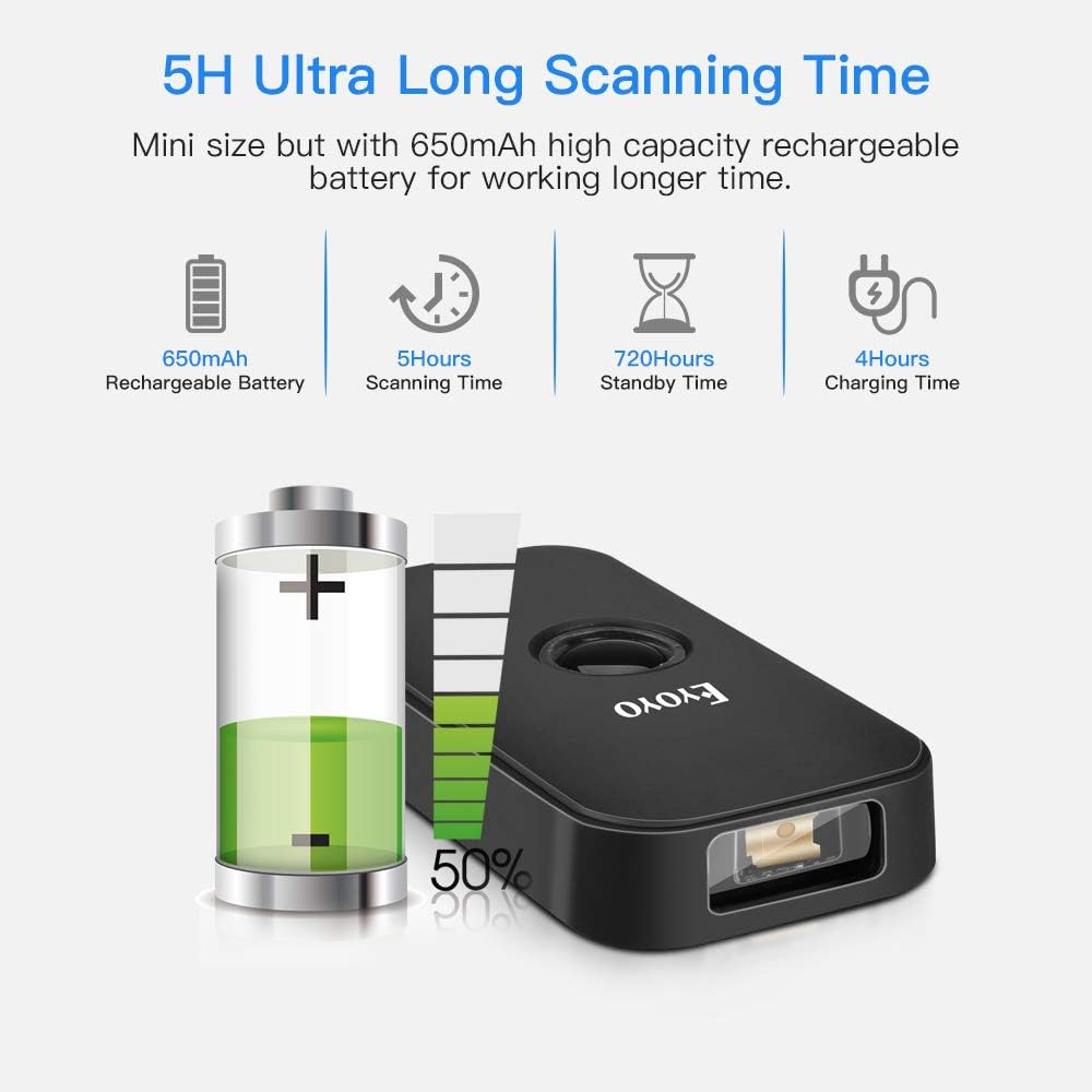 Arkscan ES201 Super Mini Pocket Size Barcode Scanner – USB, Plug & Play For Windows And Mac, Made In Taiwan