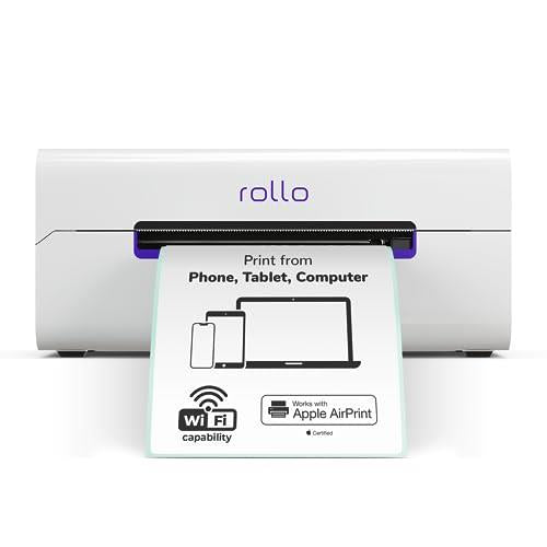 Rollo Wireless Label Printer - Wi-Fi Thermal Printer for Shipping Packages - AirPrint from iPhone, iPad, Mac - 4x6, Supports Windows, Chromebook, Android, Linux
