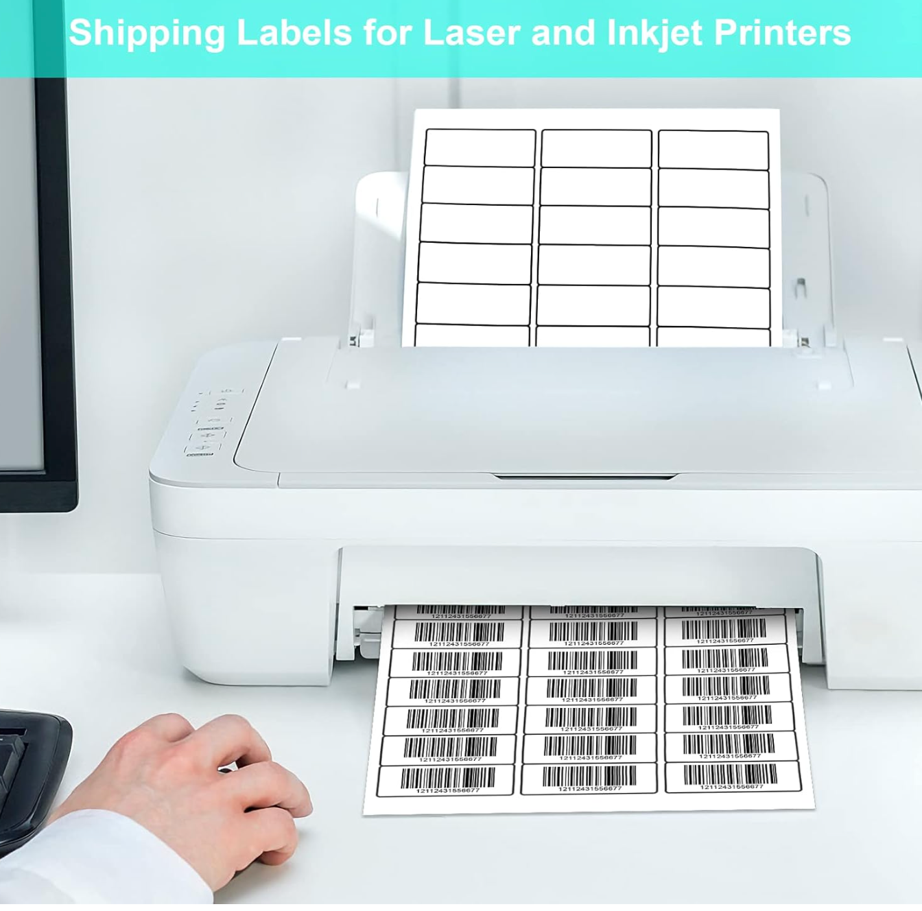 FBA & LOT LABELS - 1" X 2-5/8" Address Labels 30 Per Sheet - 3000 Labels