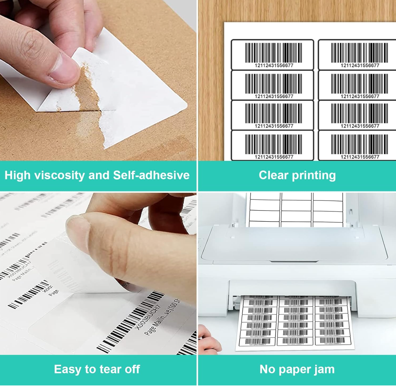 FBA & LOT LABELS - 1" X 2-5/8" Address Labels 30 Per Sheet - 3000 Labels